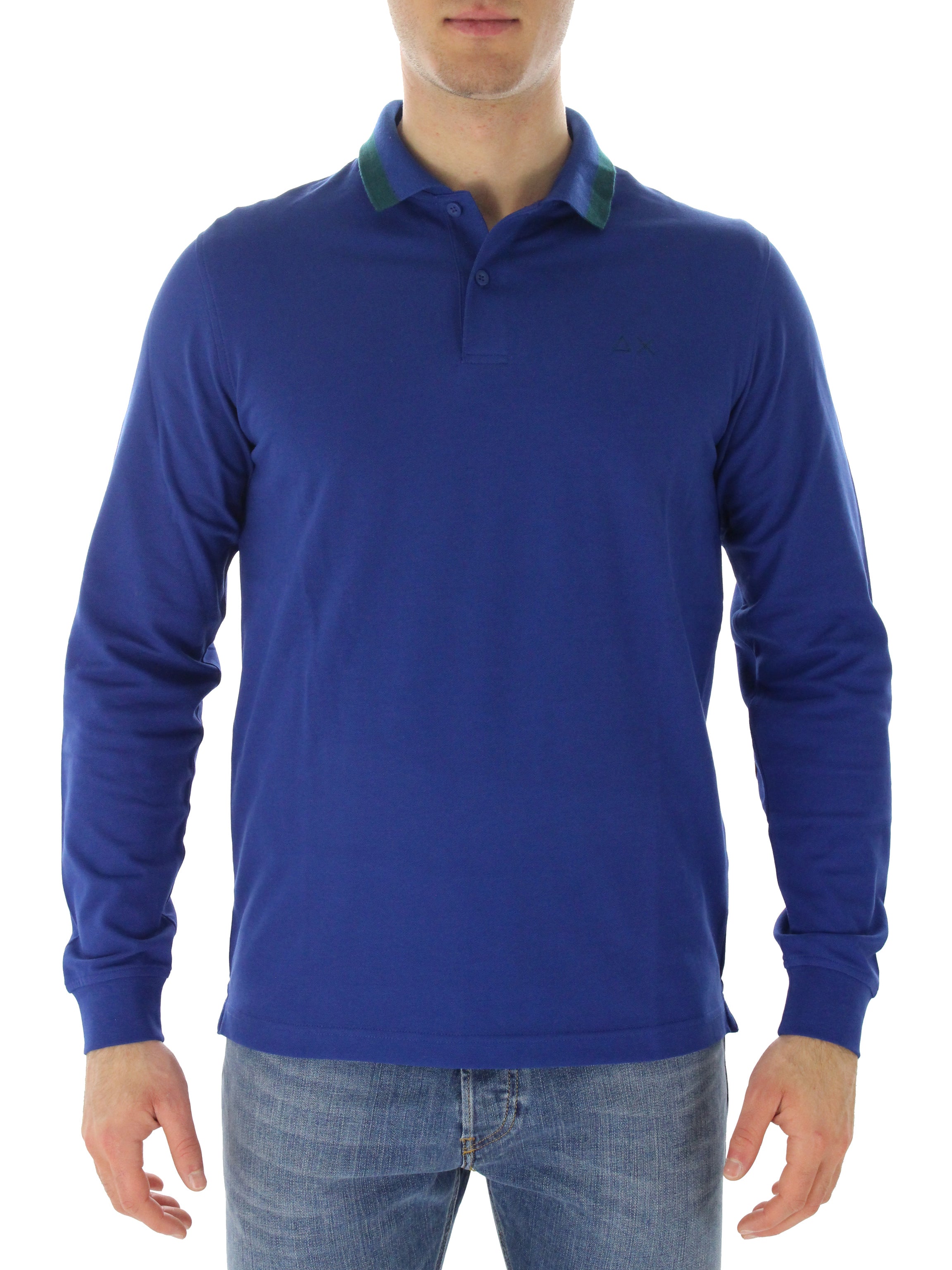 Polo Big Stripes A42104 deep blue