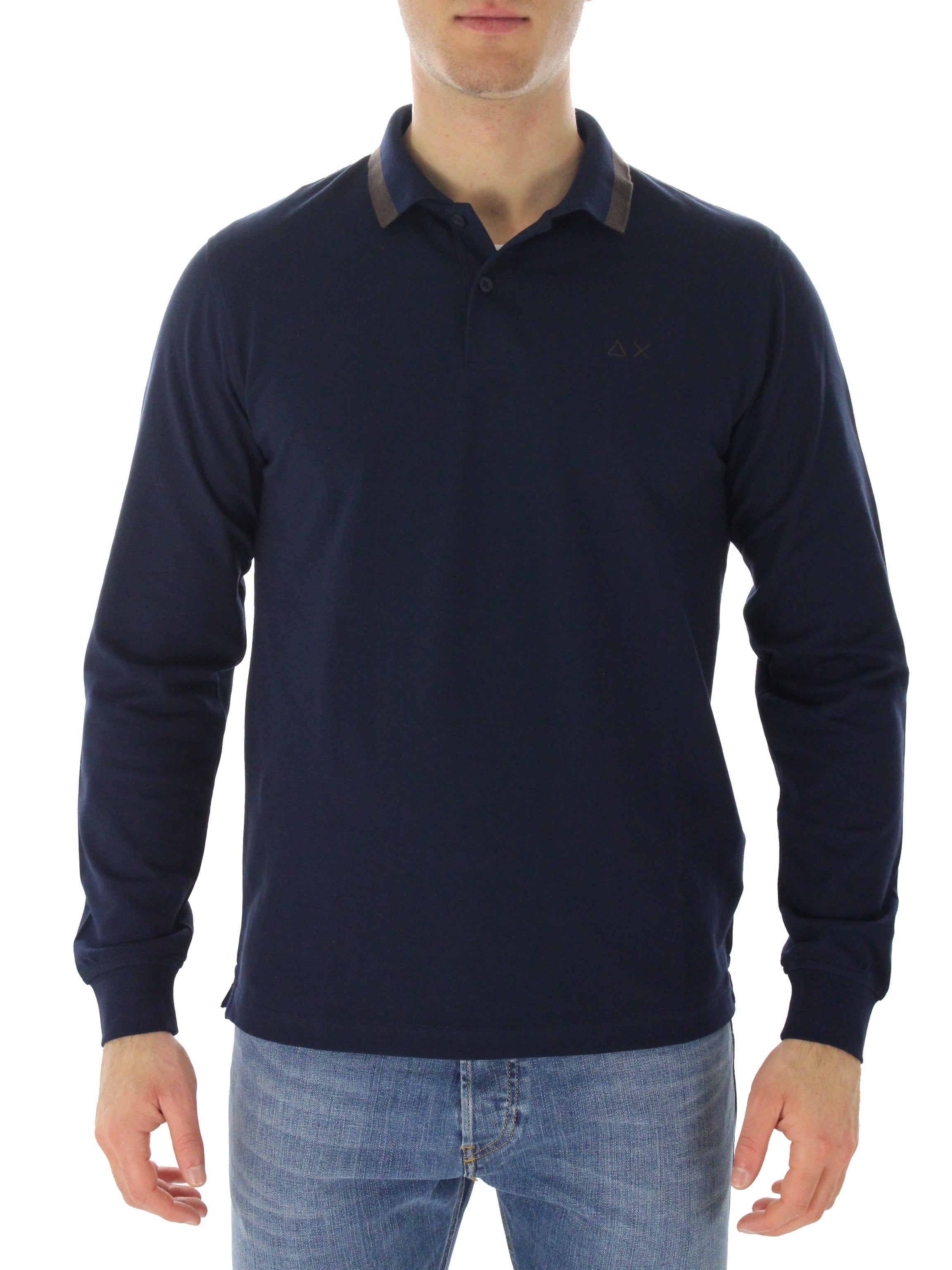 Polo Big Strips A42104 Navy Blue