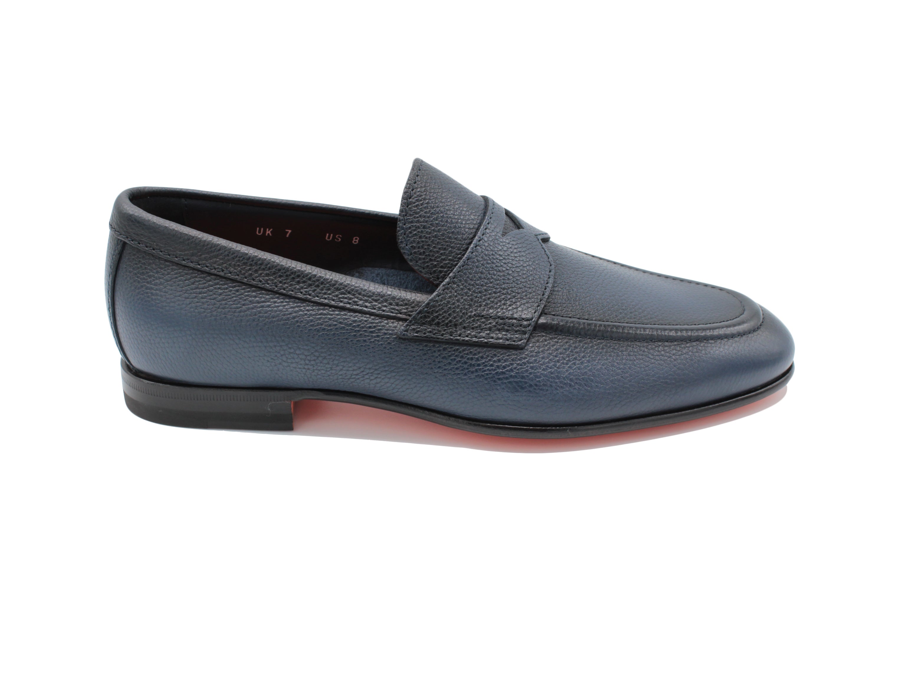 MCNC18104LA3SSD blue leather moccasin