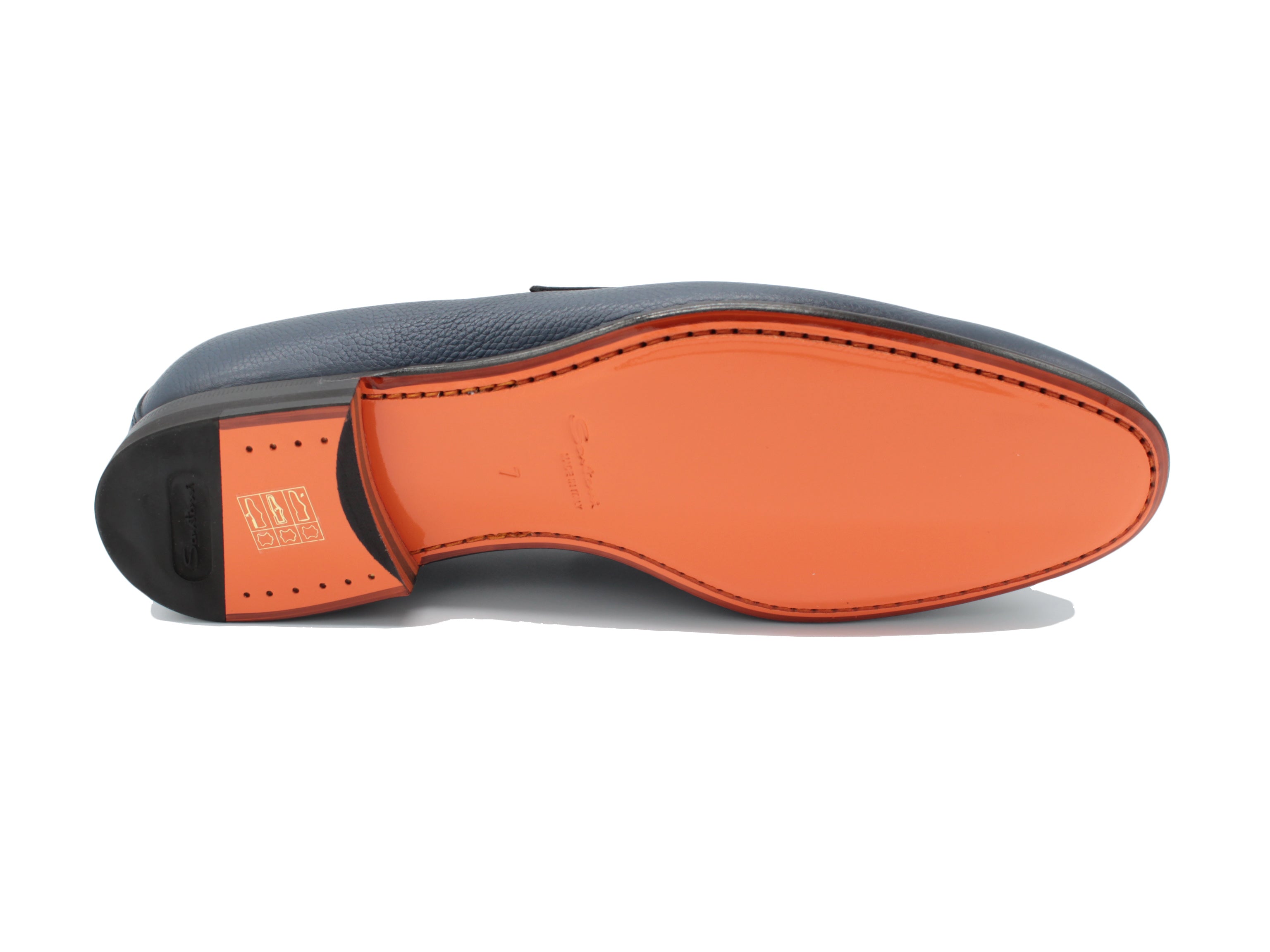 MCNC18104LA3SSD blue leather moccasin