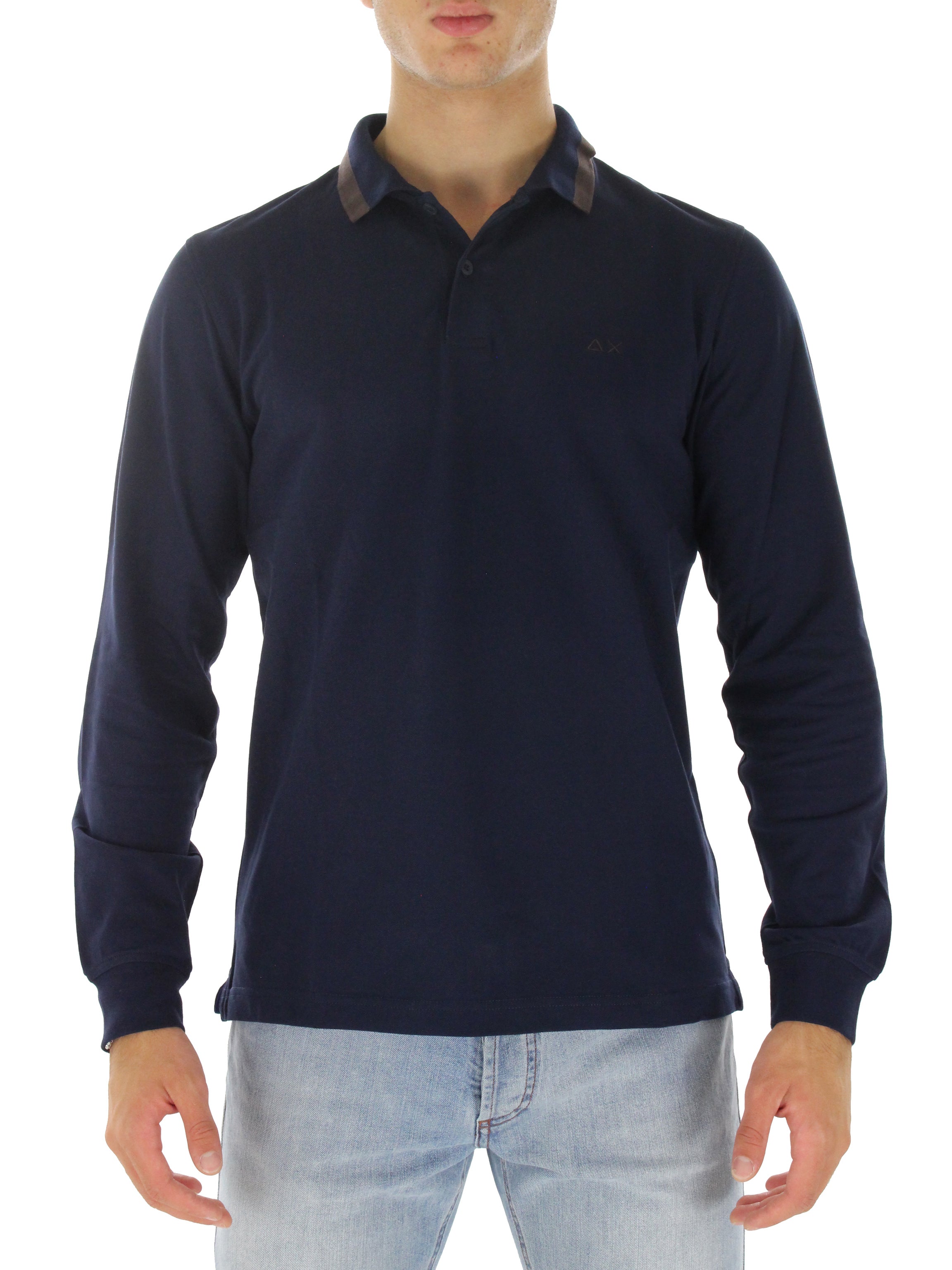 Big Stripes A41104 blue navy polo