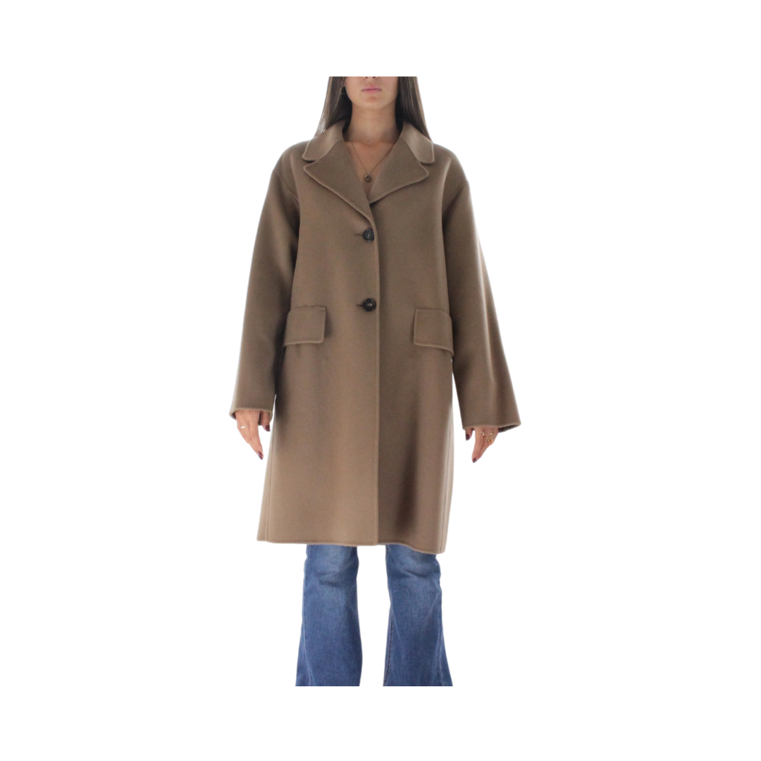 'S Max Mara Cappotto Coat Max due bottoni