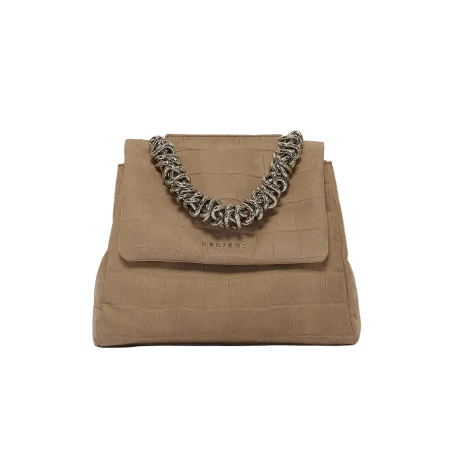 Borsa Sveva Twilight Piccola a mano in nabuk stampa cocco
