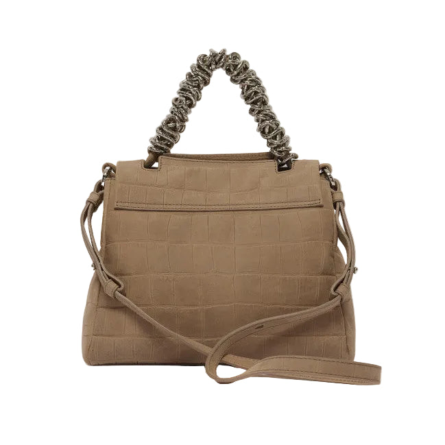Borsa Sveva Twilight Piccola a mano in nabuk stampa cocco