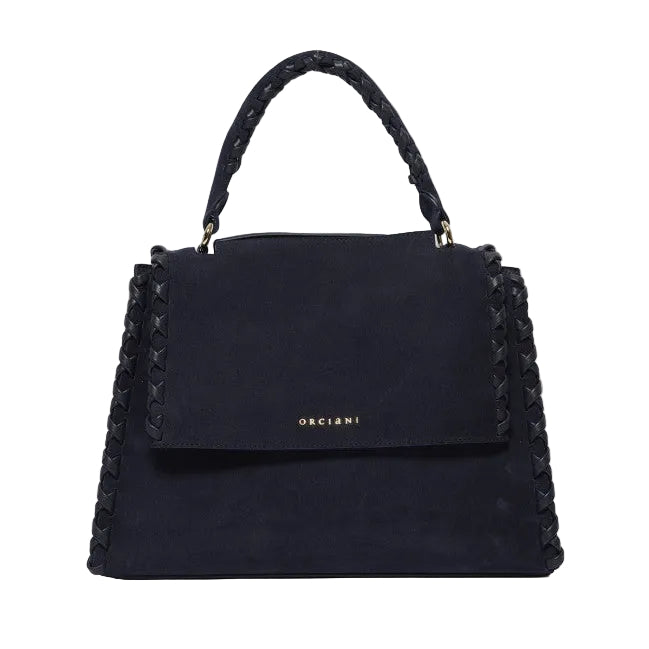 Borsa Sveva Peach Cross Midi a spalla in suede con tracolla