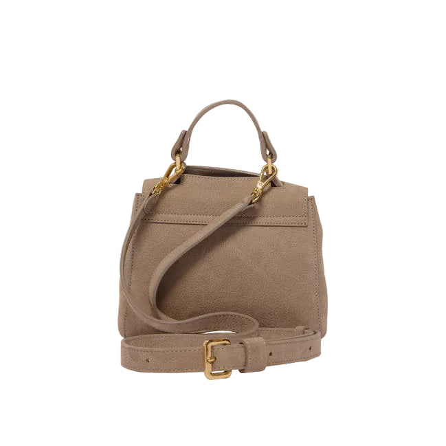 Borsa Sveva Nabucco Mini a mano in pelle nabuk con tracolla