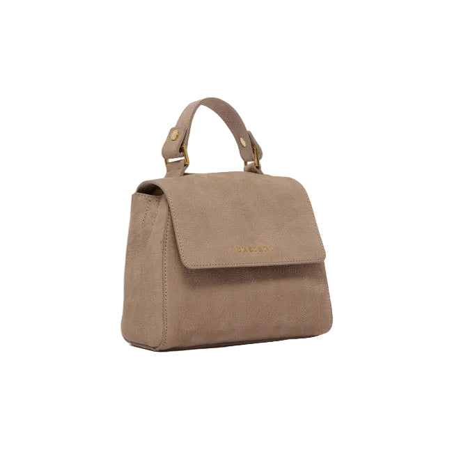 Borsa Sveva Nabucco Mini a mano in pelle nabuk con tracolla