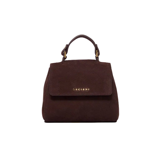 Borsa Sveva Nabucco Mini a mano in pelle nabuk con tracolla