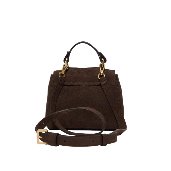 Borsa Sveva Nabucco Mini a mano in pelle nabuk con tracolla
