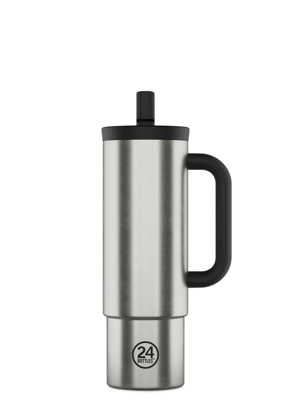 Straw Cup Brushed Steel