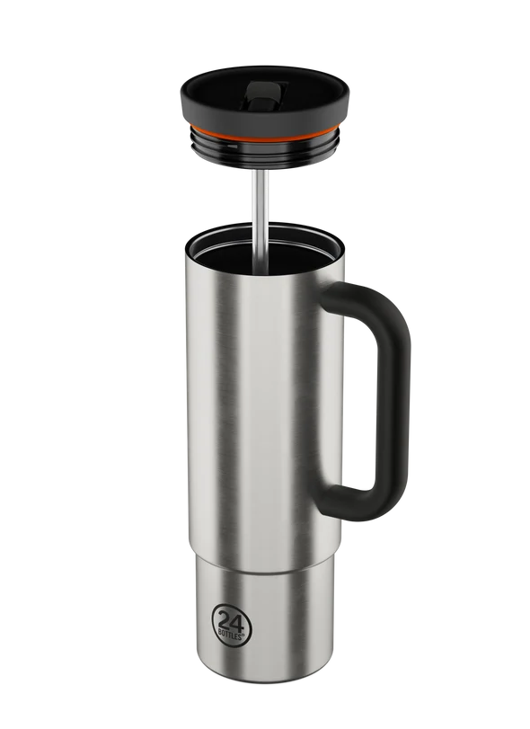 Straw Cup Brushed Steel