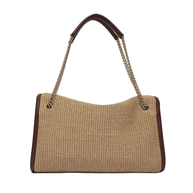 Borsa Venus Zanzibar Midi a spalla in tessuto e pelle