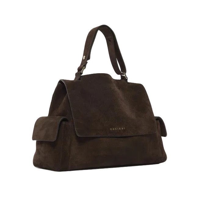 Borsa Sveva Peach Cargo Midi a spalla in suede