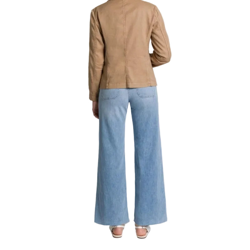 Pantalone a Palazzp Cropped in Denim