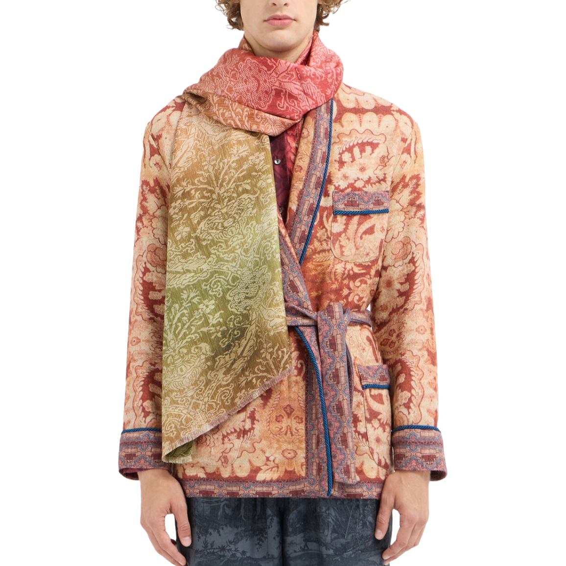 Pierre-Louis Mascia Sciarpa In Seta Fancy 65x190
