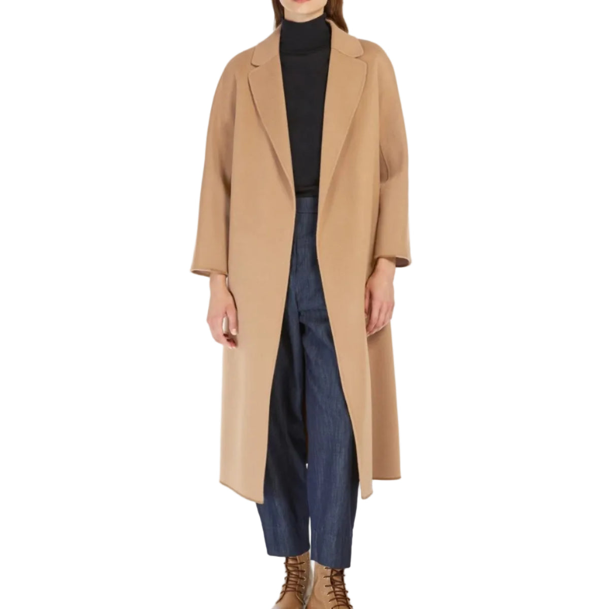 Cappotto midi in drap di lana Esturia