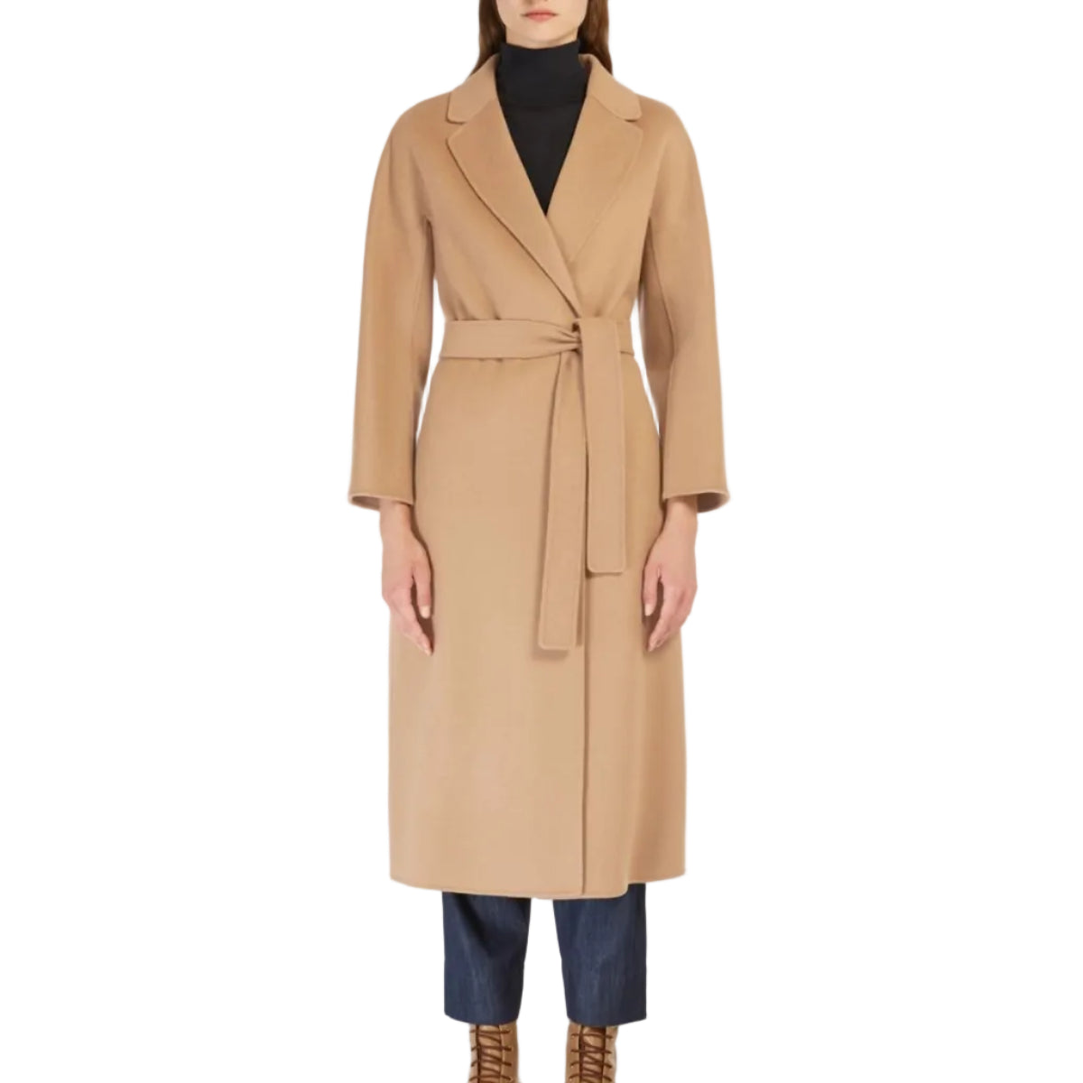 Cappotto midi in drap di lana Esturia