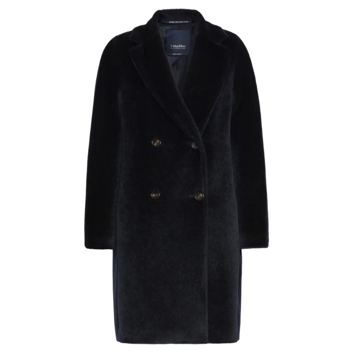 Cappotto midi in alpaca e lana Roseto