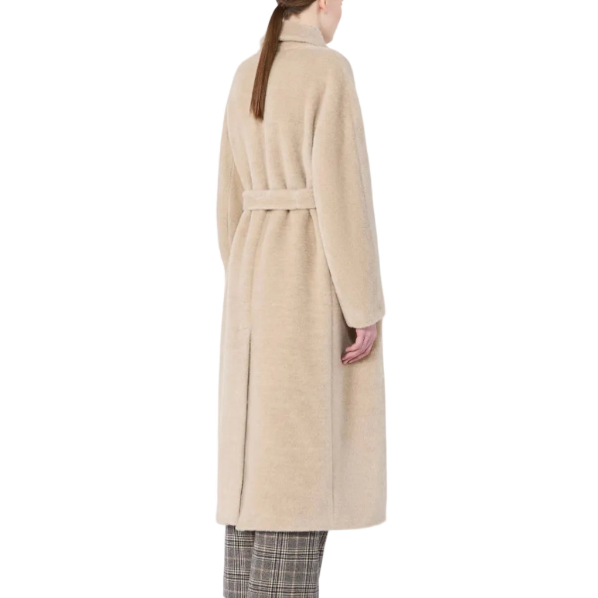 Cappotto doppiopetto in alpaca e lana