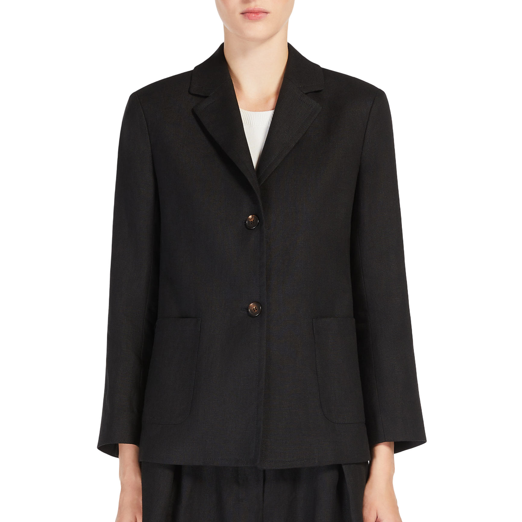 'S Max Mara Giacca in tela pesante di lino