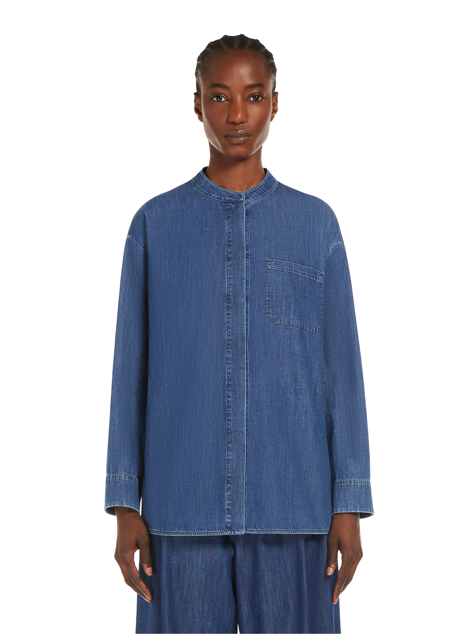 'S Max Mara Camicia in Denim di Cotone