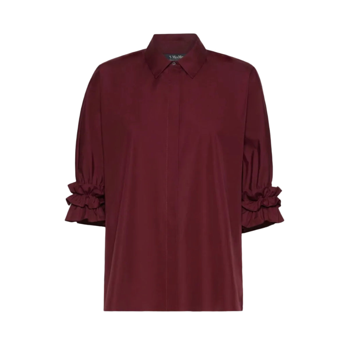 Camicia in popeline di cotone Nebbie