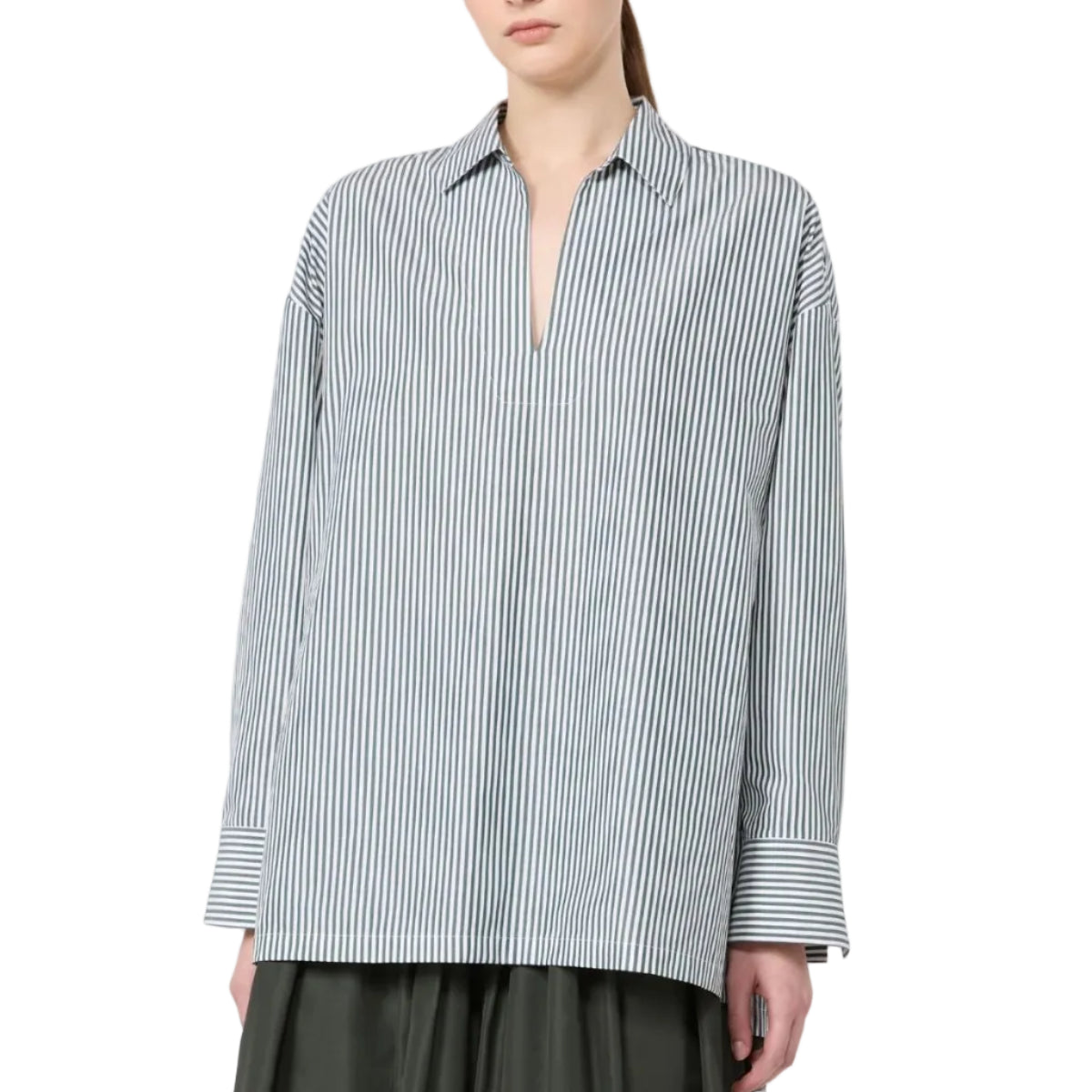 Blusa in popeline di cotone Cristel