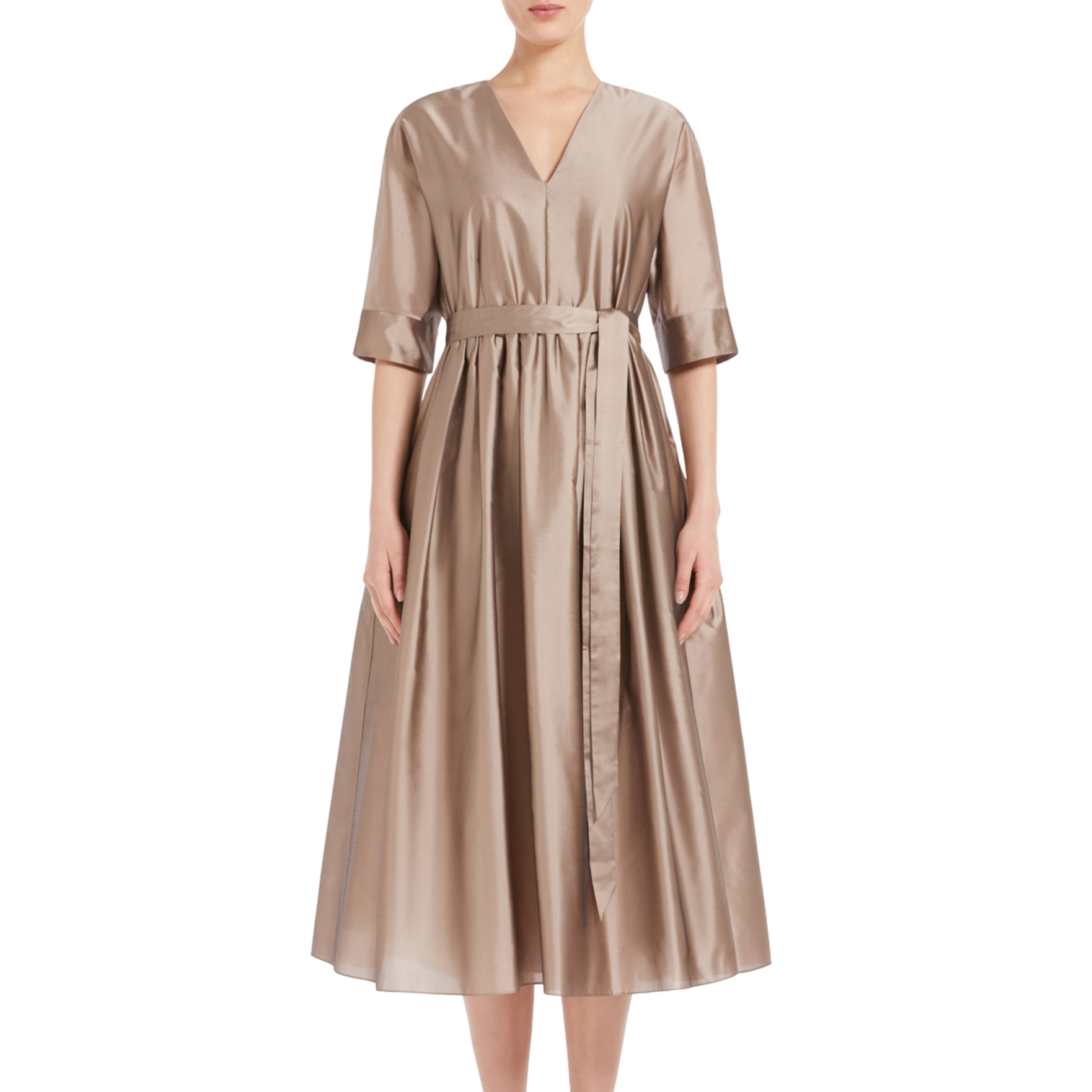 'S Max Mara Abito lungo in organza di seta