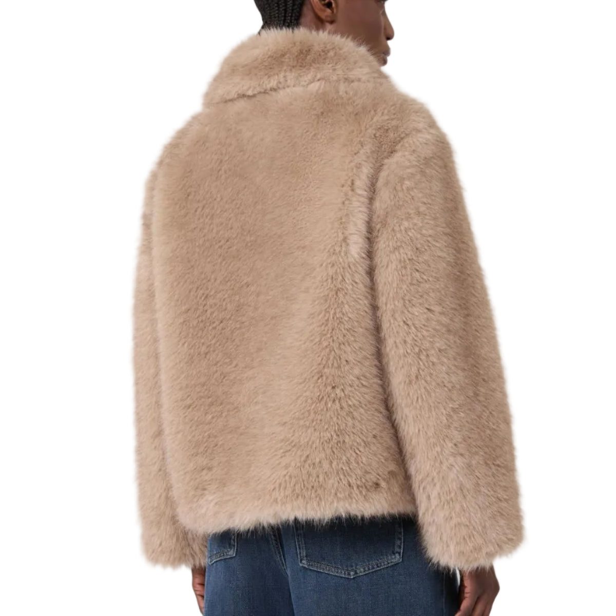 Cappotto corto dalla texture soffice