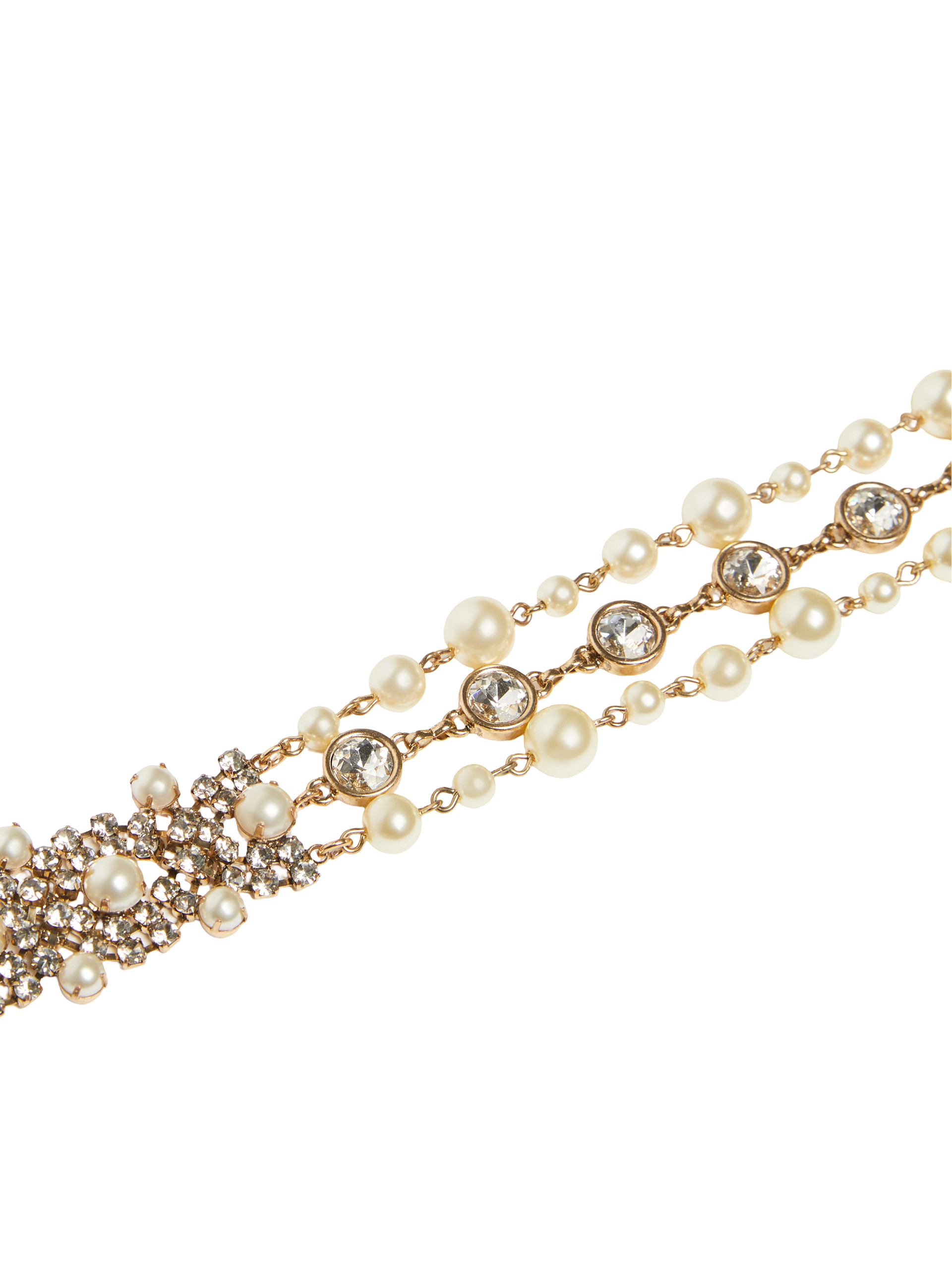 'S Max Mara Collana gioiello con perle e strass