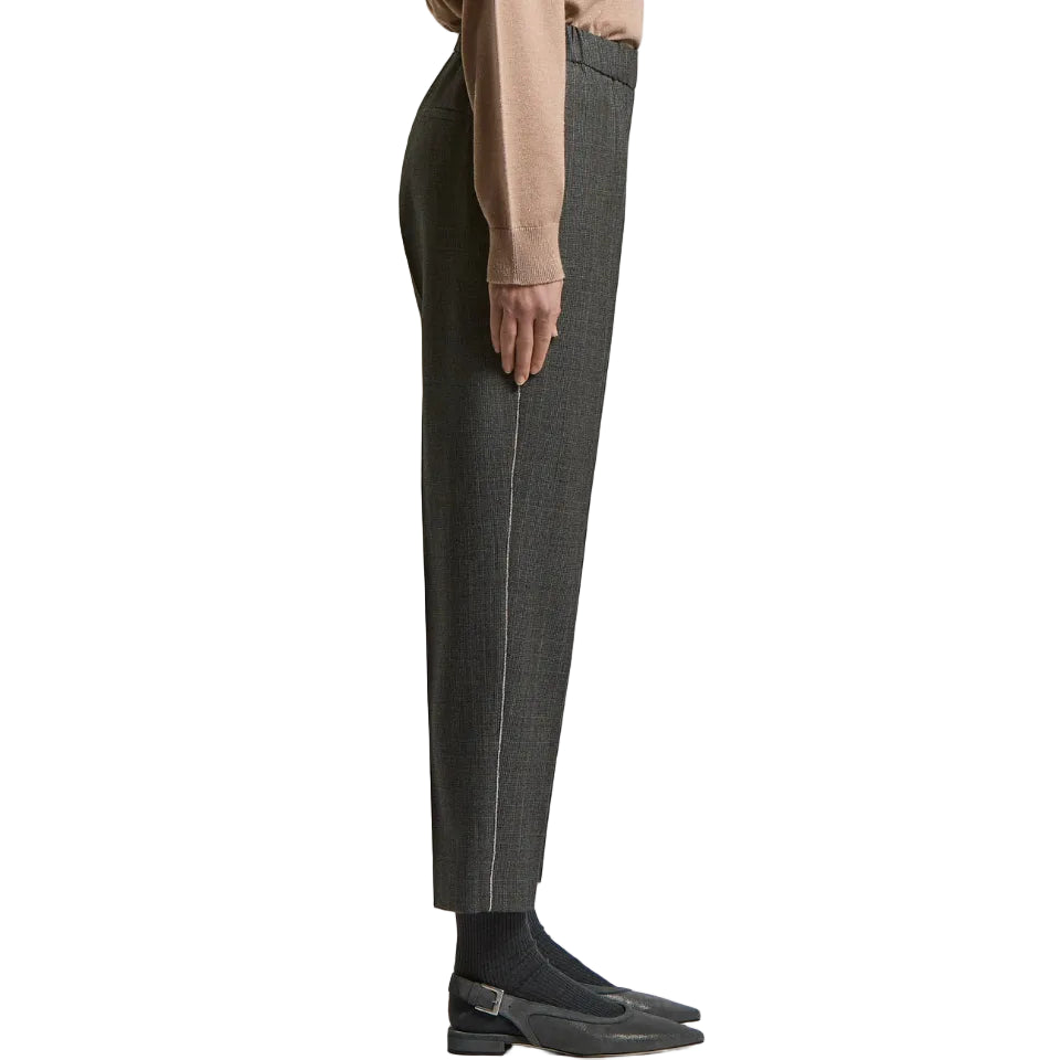 Pantalone a sigaretta in pura lana