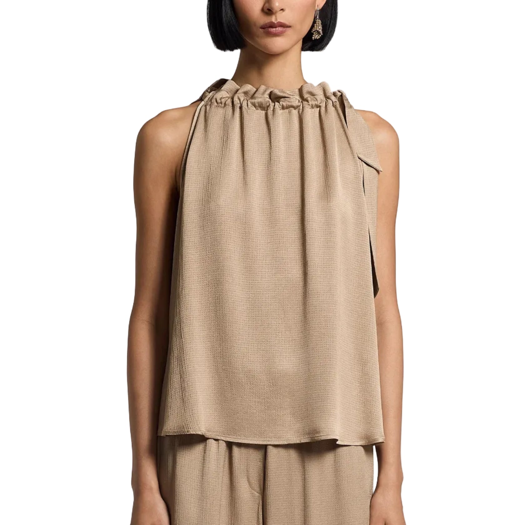 Top in raso misto viscosa