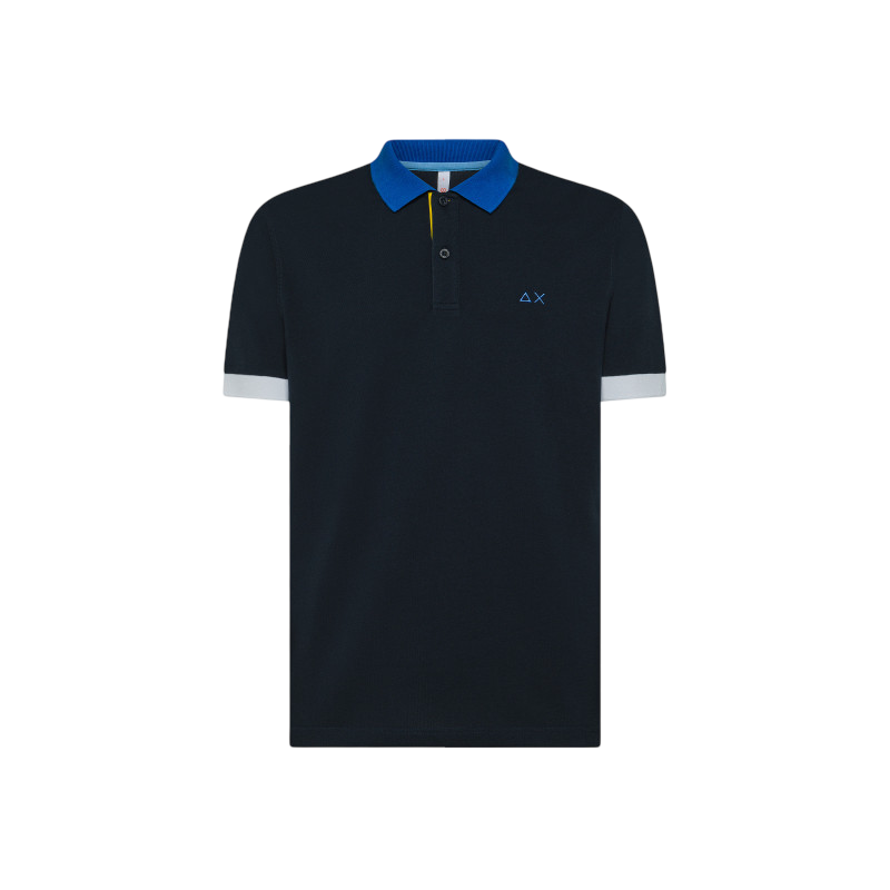 SUN68 Polo in Piquet Di Cotone