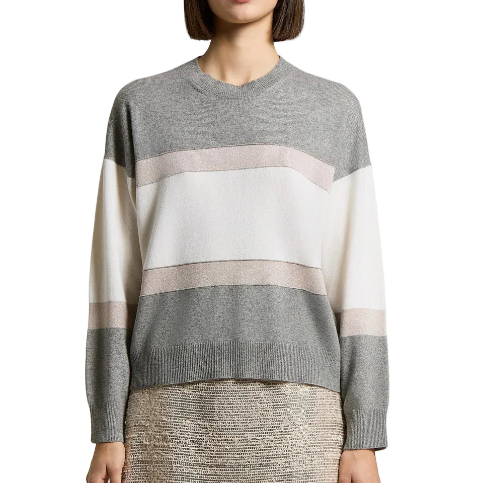Maglia in lana, seta, cashmere e lurex