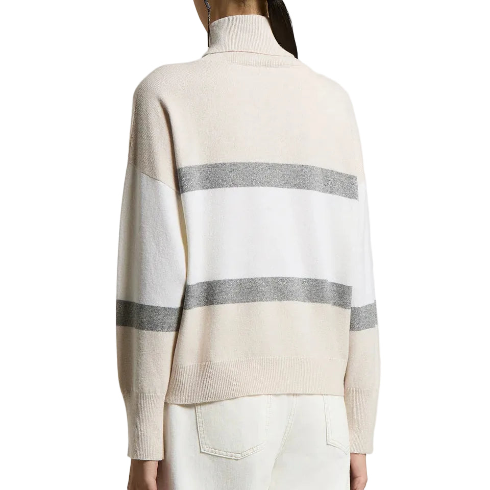 Maglia in lana seta, cashmere e lurex