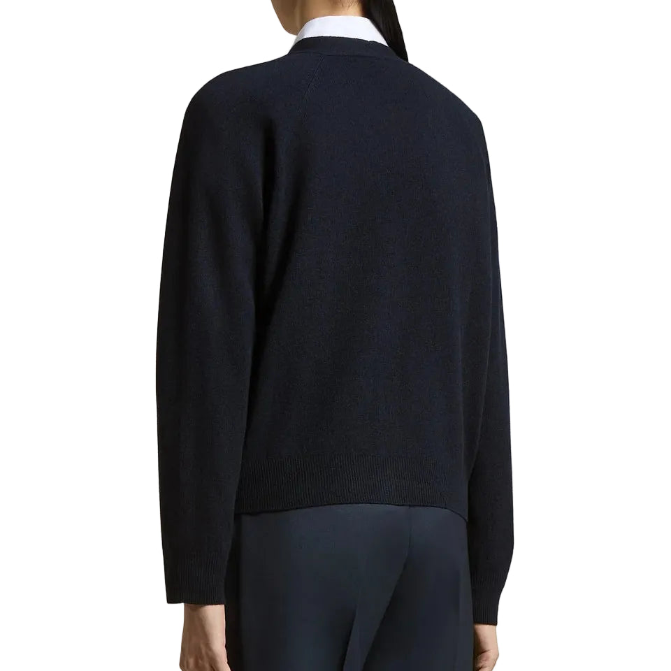 Cardigan in lana, seta e cashmere