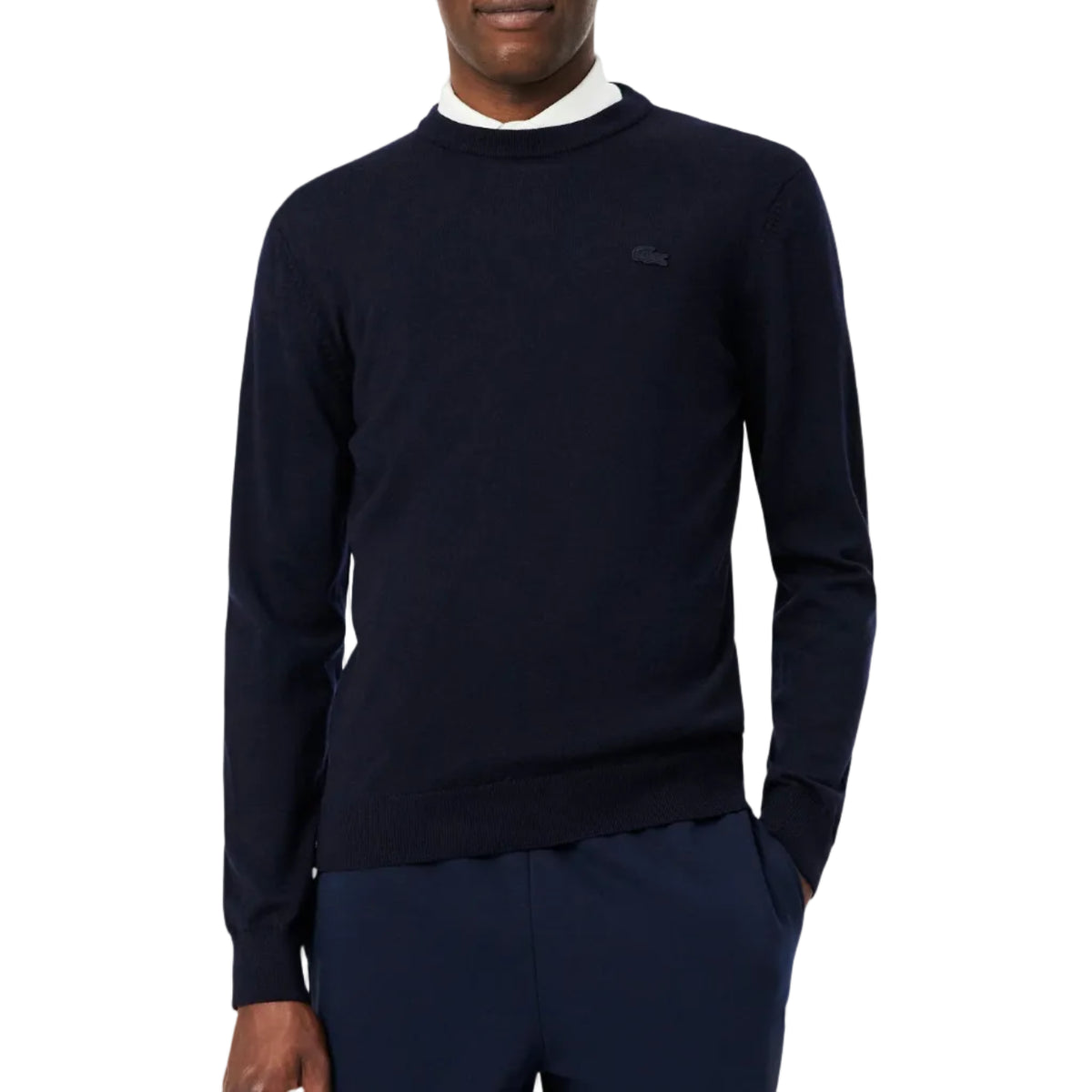 Maglione girocollo in lana merino