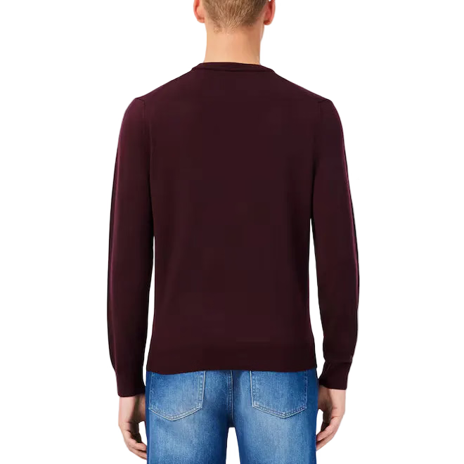 Maglione girocollo in lana merino
