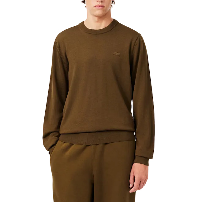 Maglione girocollo in lana merino