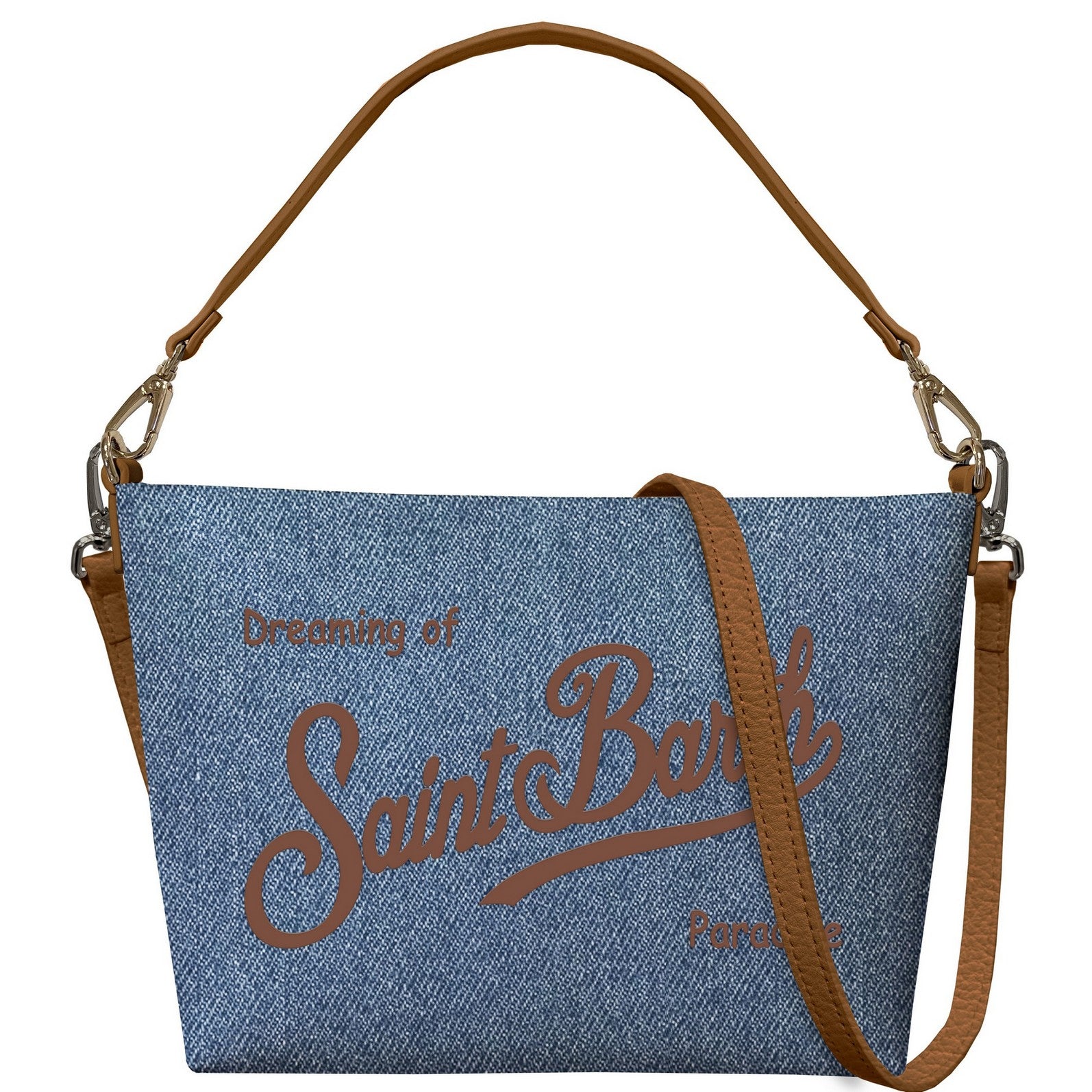 Borsa Aline in Cotone Effetto Denim