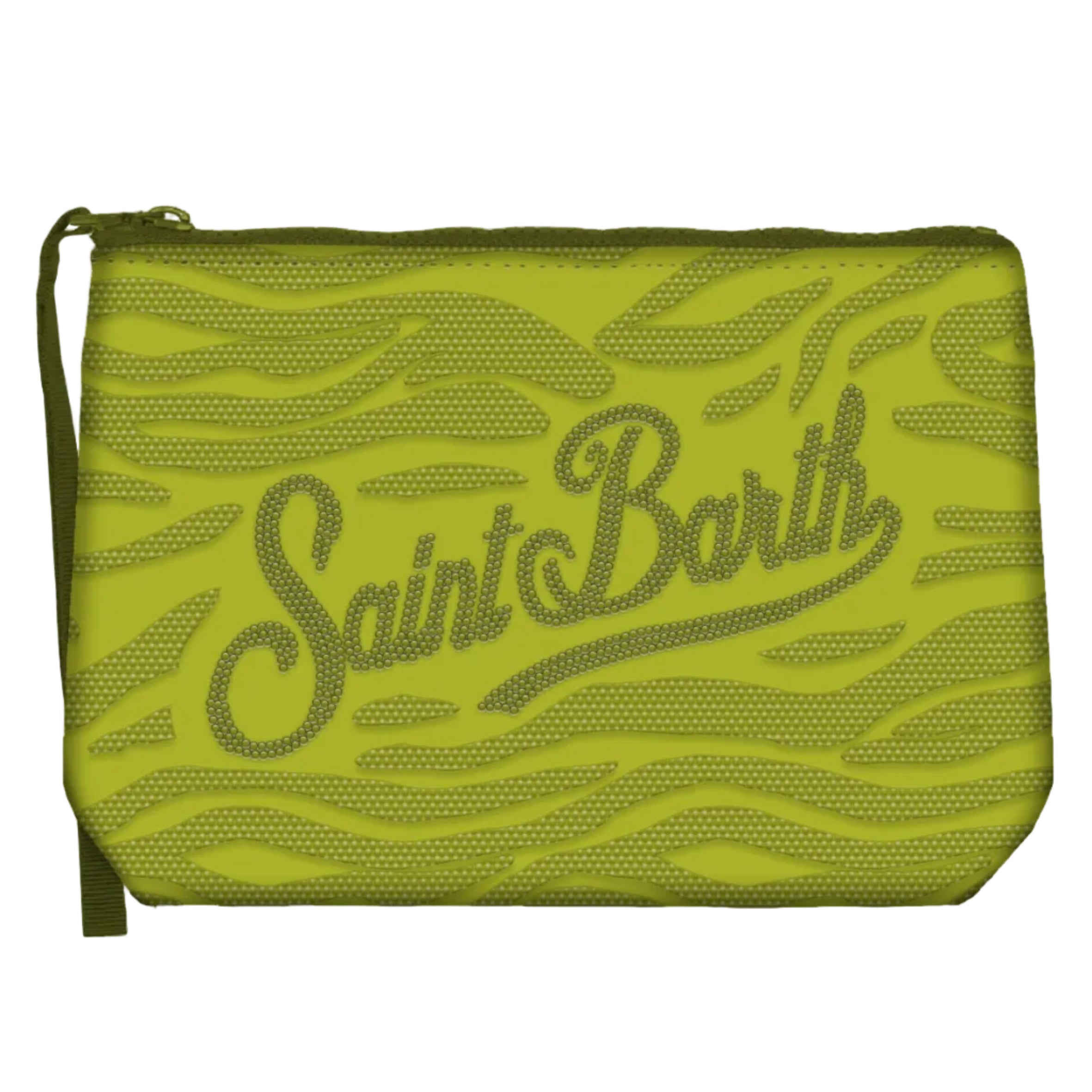 Pochette Aline con Fantasia Zebra con Strass Applicati