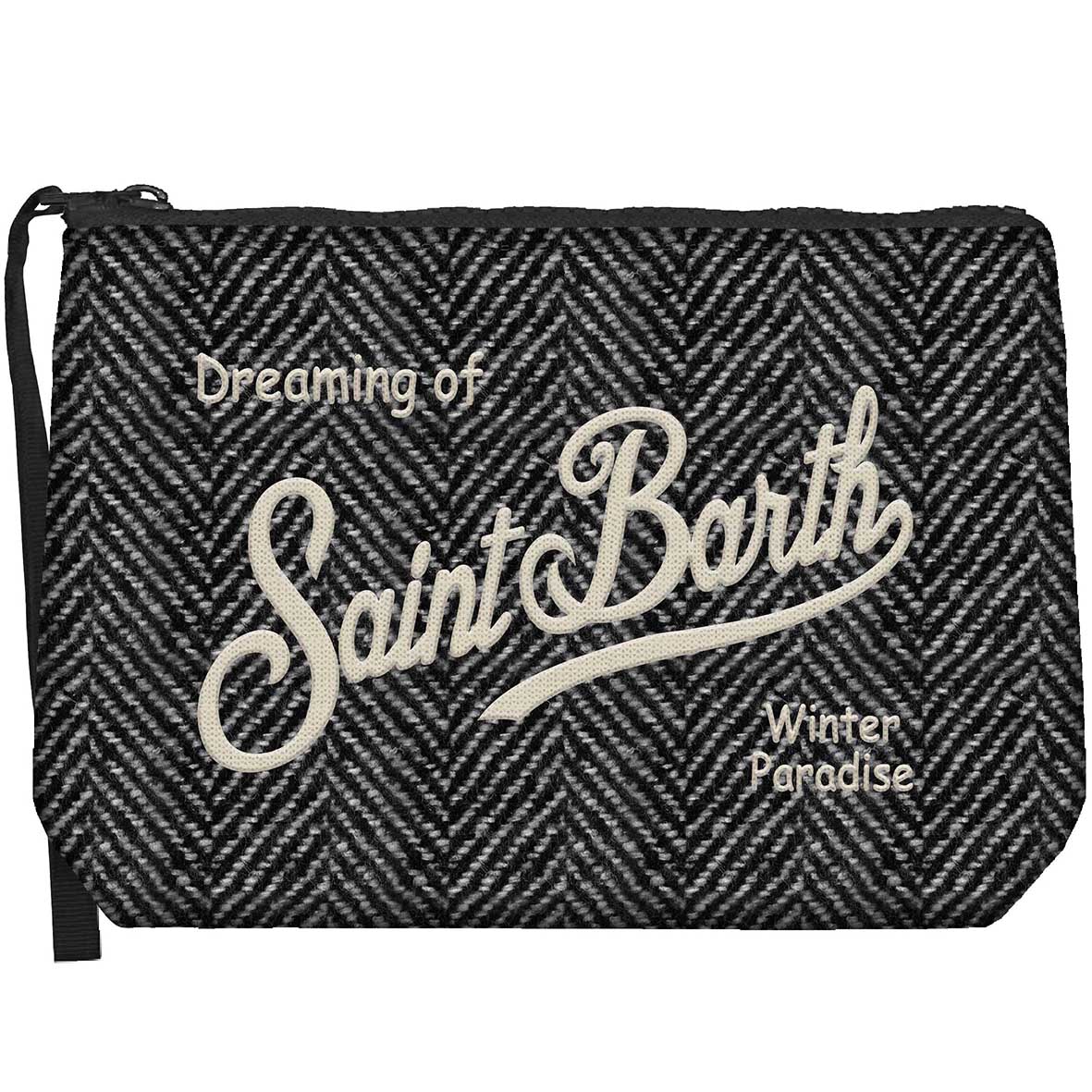 Pochette Aline Wool in fantasia Herringbone