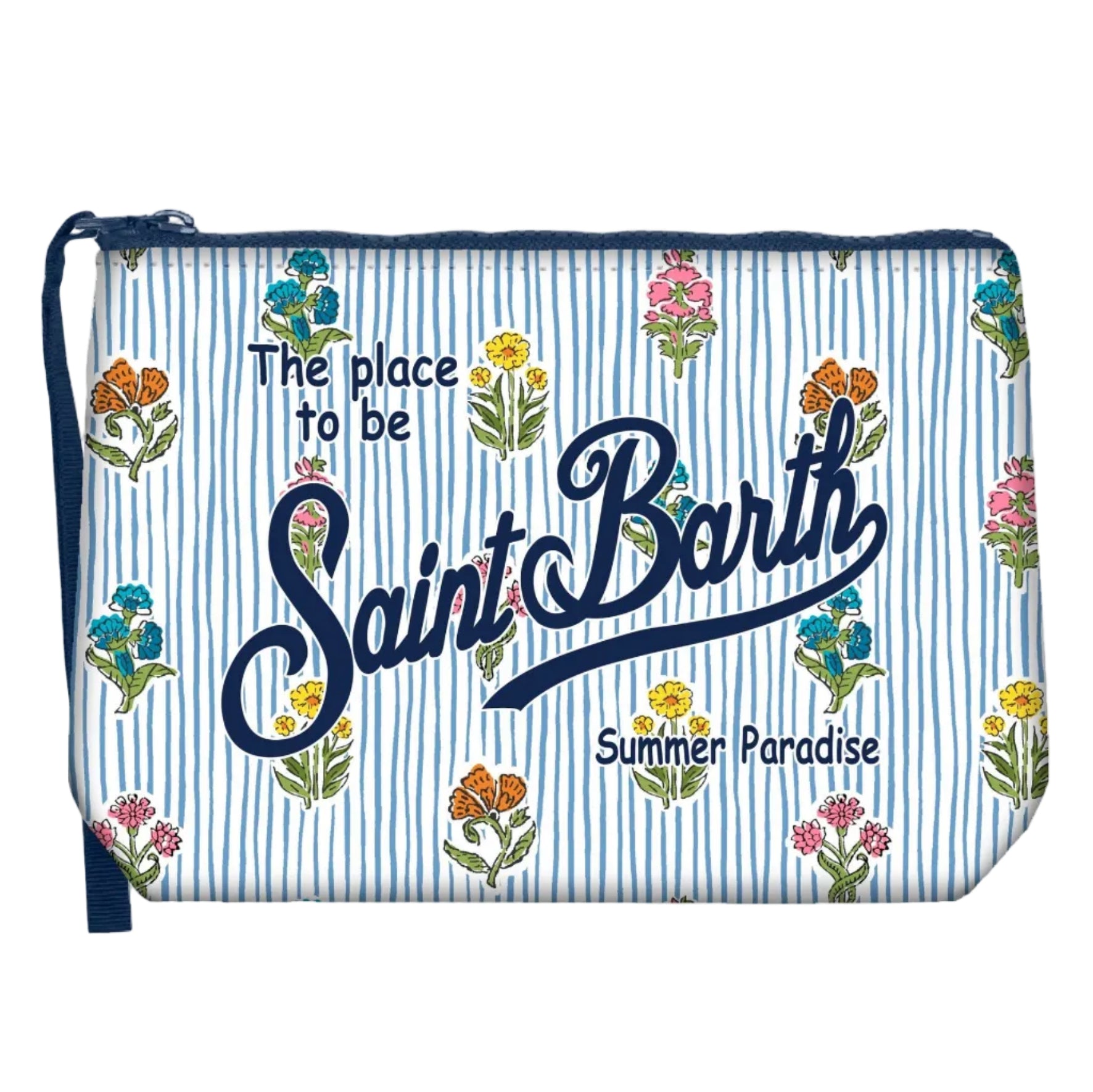 Pochette Aline in Scuba con Fantasia a Righe