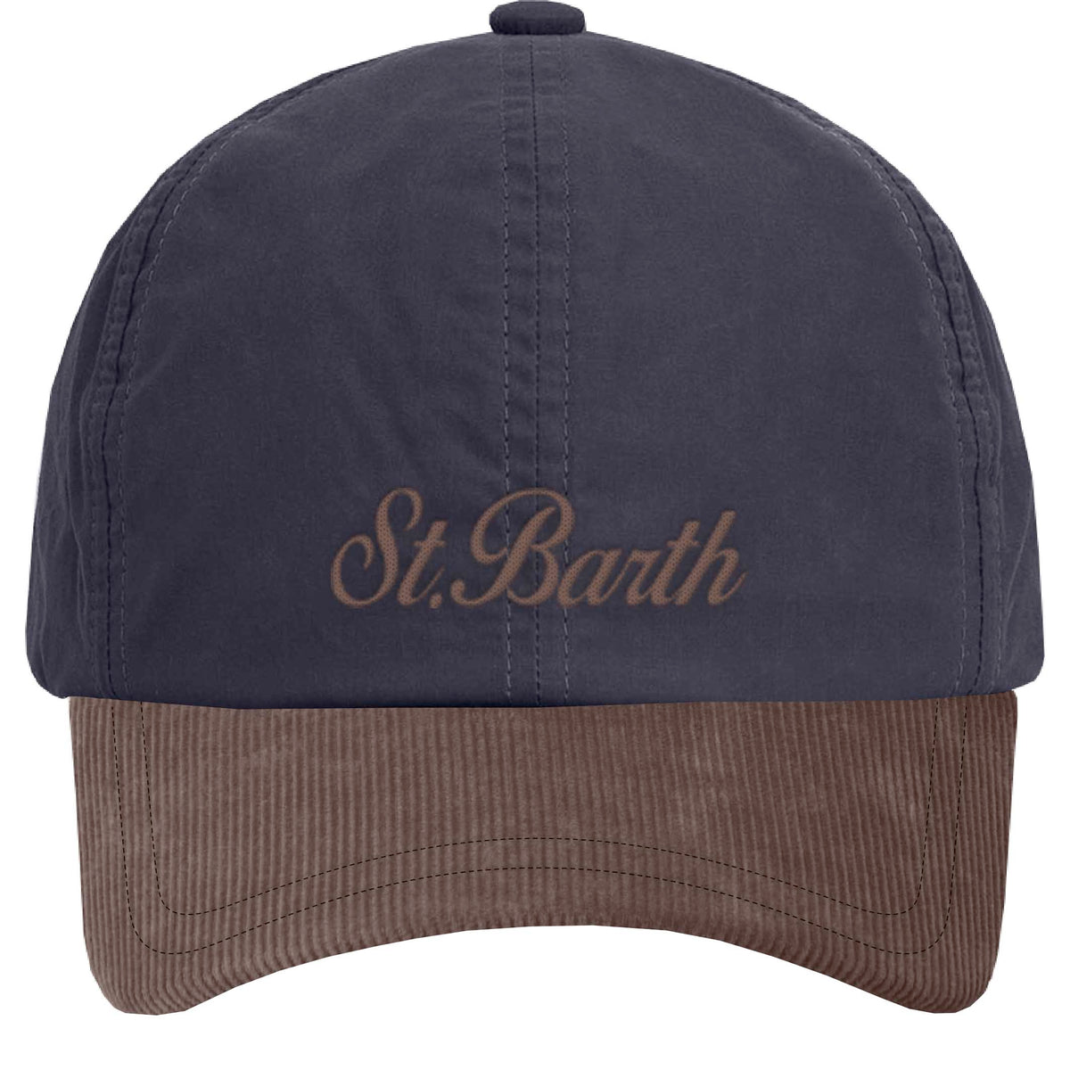 Cappellino da Baseball con Visiera in Corduroy