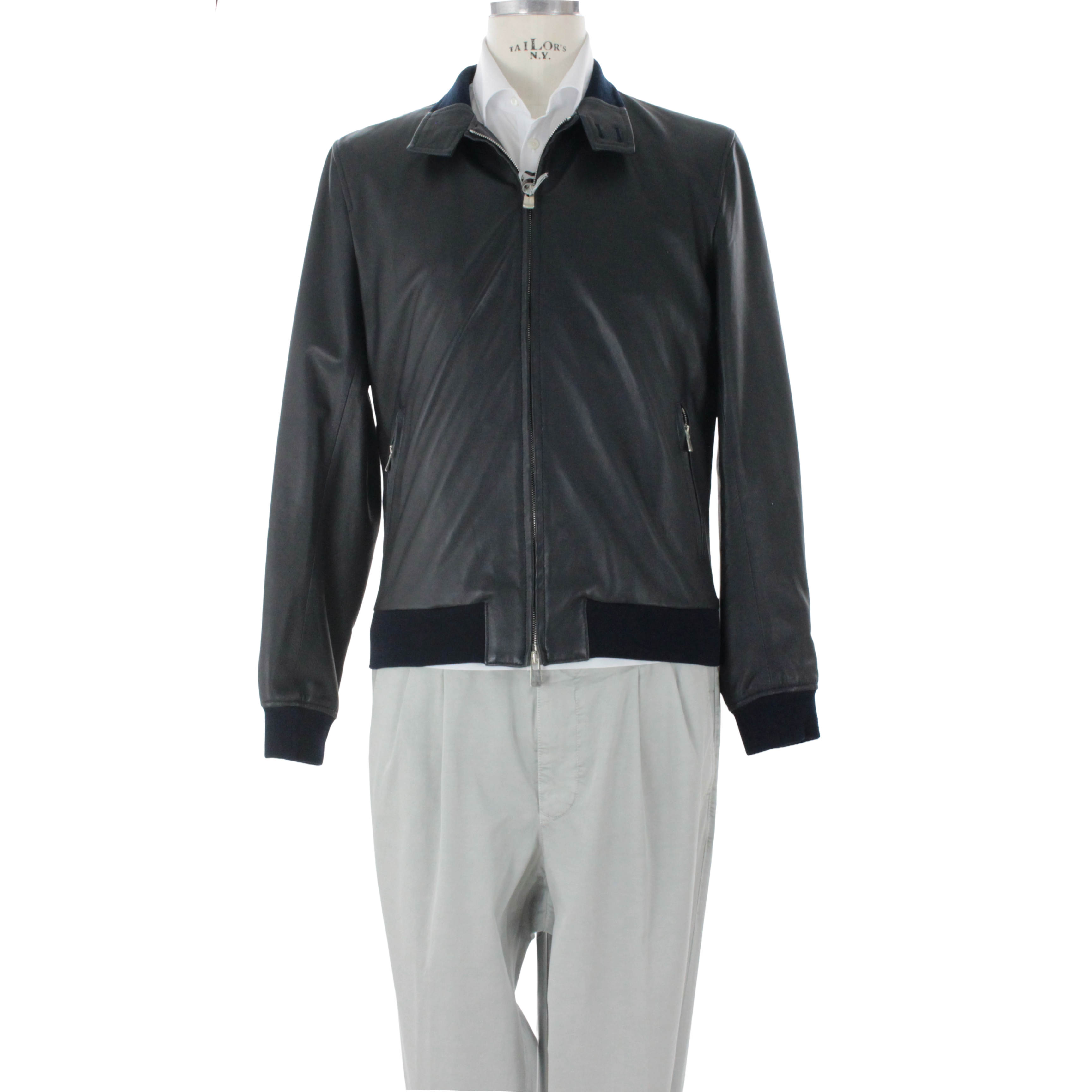 Giubbotto in Pelle Buckley in Pelle di Vitello