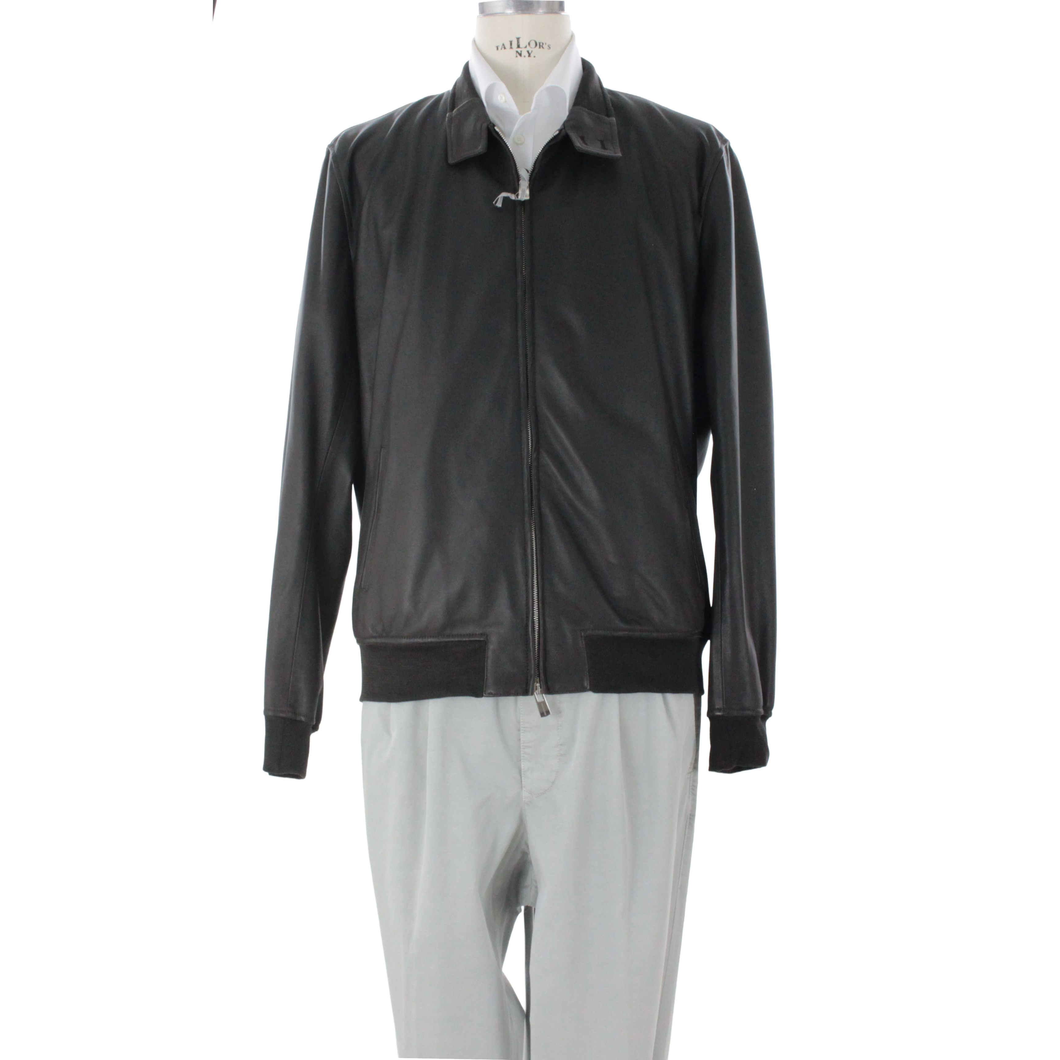 Giubbotto in Pelle Buckley in Pelle di Vitello