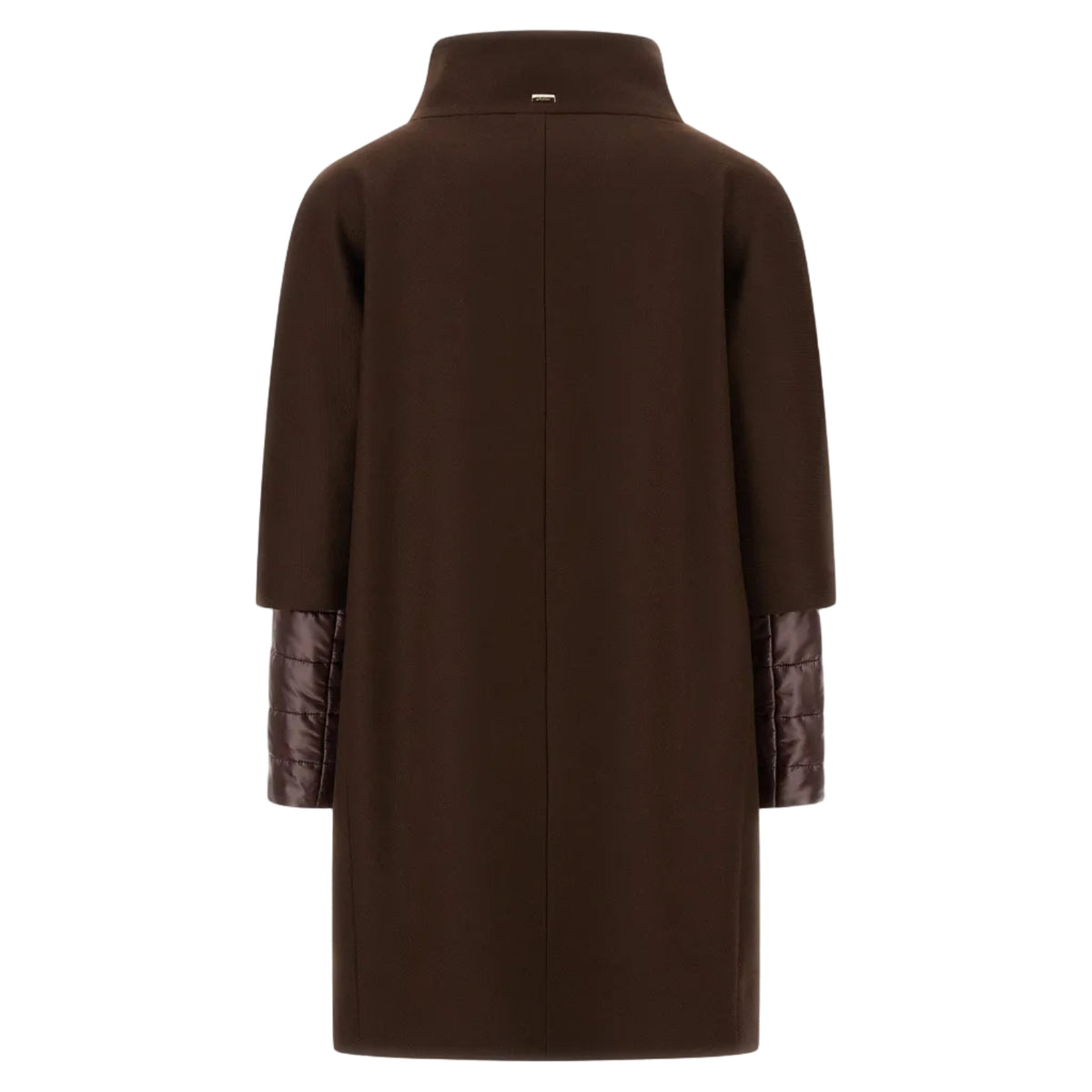 CAPPOTTO A UOVO IN ECO WOOL E ULTRALIGHT