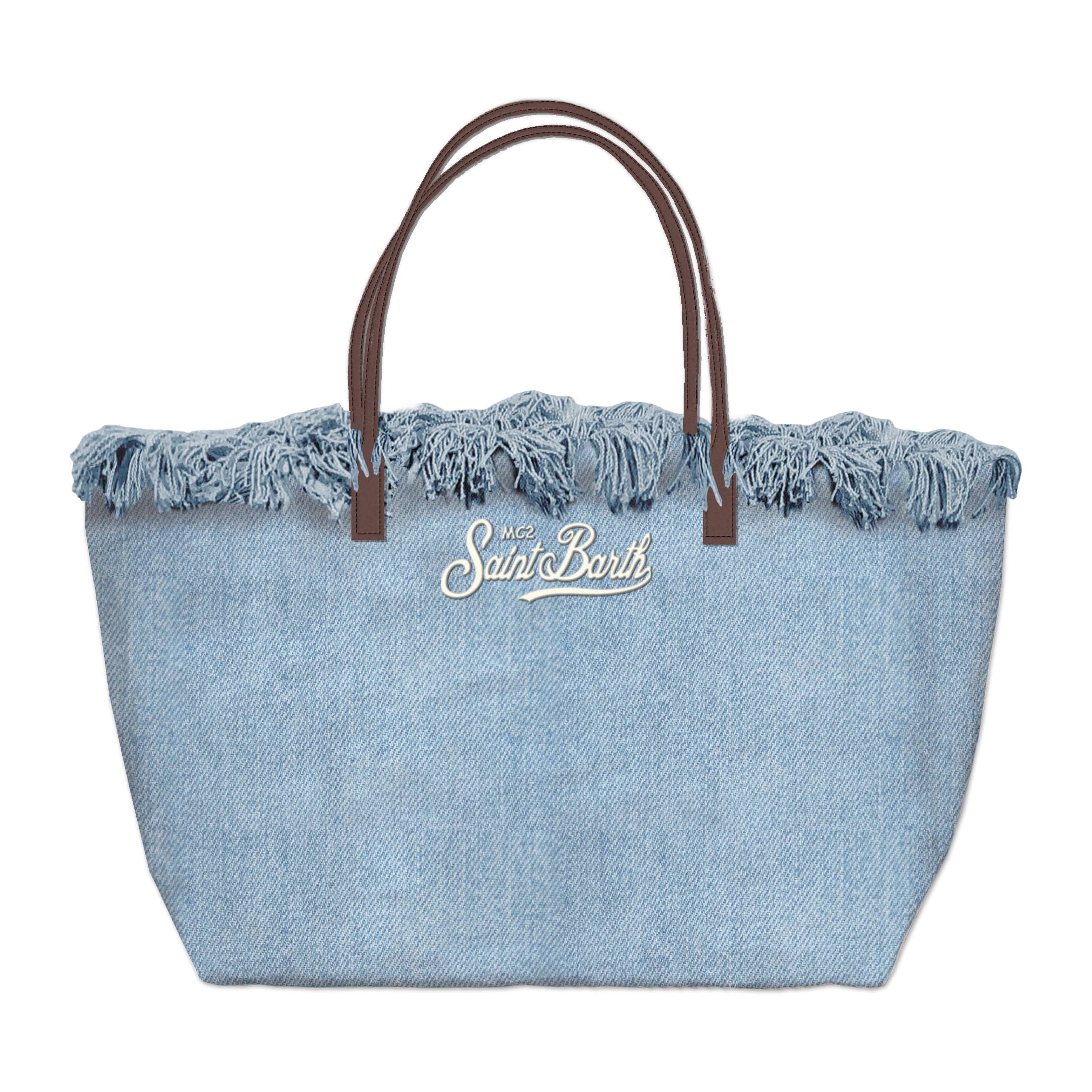 City Bag Fringe in Denim