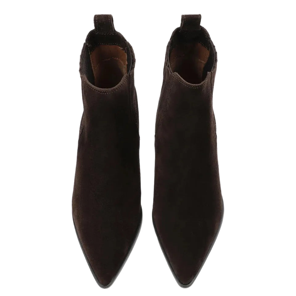 Stivaletto in Suede con Tacco