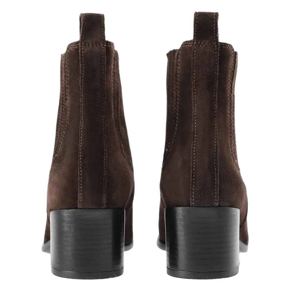 Stivaletto in Suede con Tacco